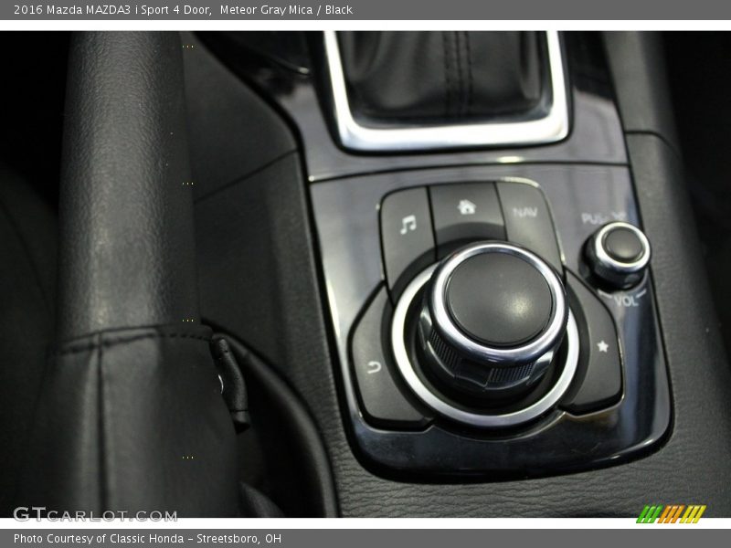 Meteor Gray Mica / Black 2016 Mazda MAZDA3 i Sport 4 Door