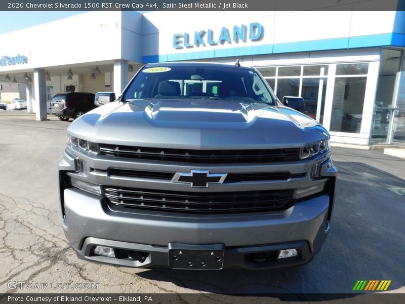 Satin Steel Metallic / Jet Black 2020 Chevrolet Silverado 1500 RST Crew Cab 4x4