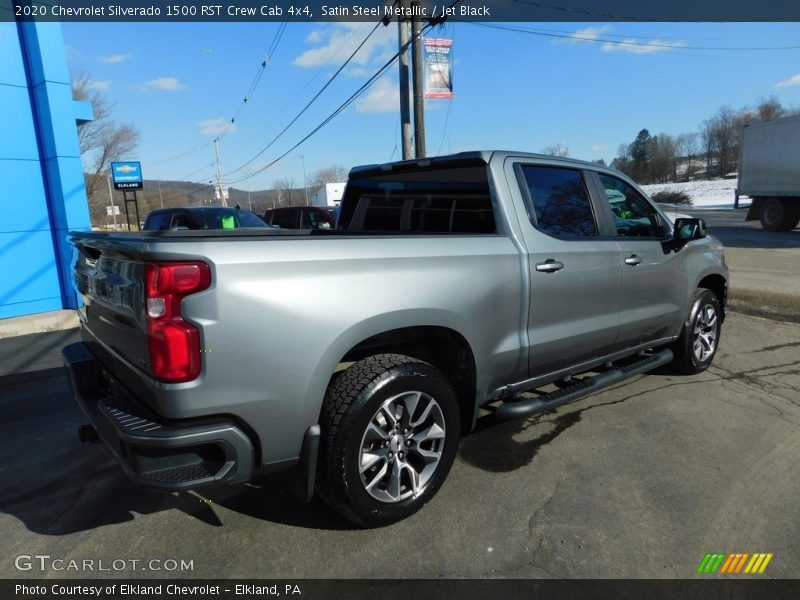 Satin Steel Metallic / Jet Black 2020 Chevrolet Silverado 1500 RST Crew Cab 4x4