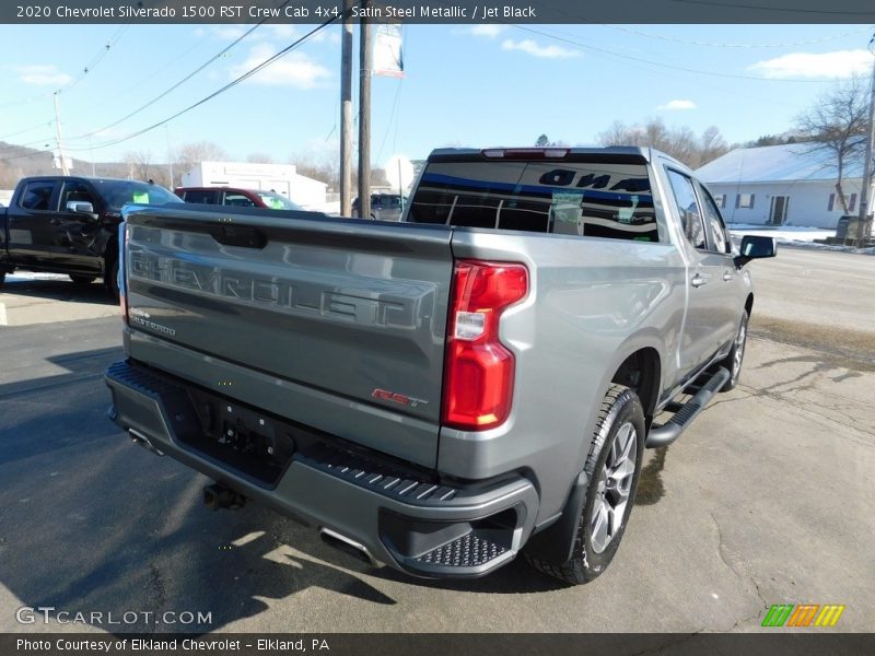 Satin Steel Metallic / Jet Black 2020 Chevrolet Silverado 1500 RST Crew Cab 4x4