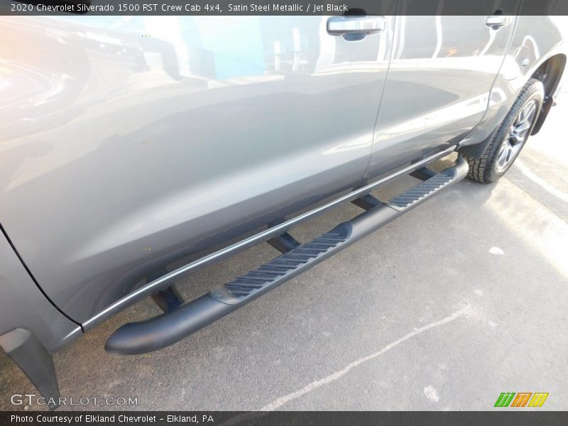Satin Steel Metallic / Jet Black 2020 Chevrolet Silverado 1500 RST Crew Cab 4x4