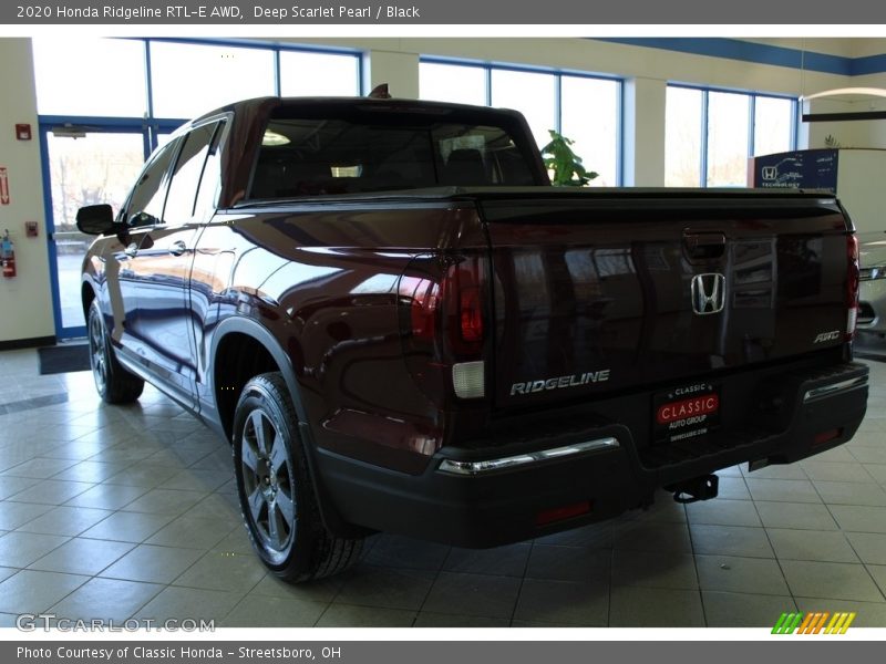 Deep Scarlet Pearl / Black 2020 Honda Ridgeline RTL-E AWD