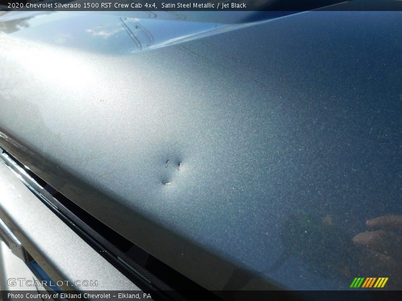 Satin Steel Metallic / Jet Black 2020 Chevrolet Silverado 1500 RST Crew Cab 4x4