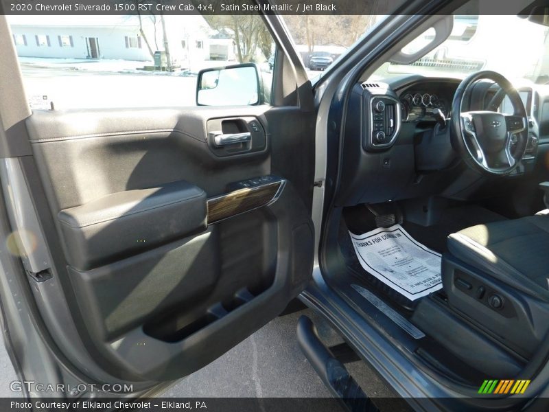 Satin Steel Metallic / Jet Black 2020 Chevrolet Silverado 1500 RST Crew Cab 4x4