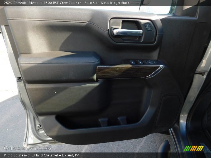 Satin Steel Metallic / Jet Black 2020 Chevrolet Silverado 1500 RST Crew Cab 4x4