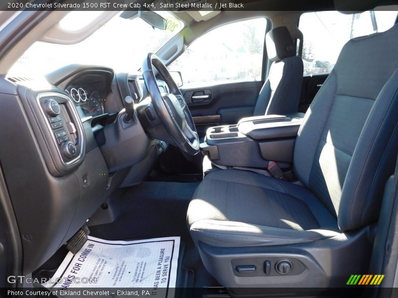 Satin Steel Metallic / Jet Black 2020 Chevrolet Silverado 1500 RST Crew Cab 4x4