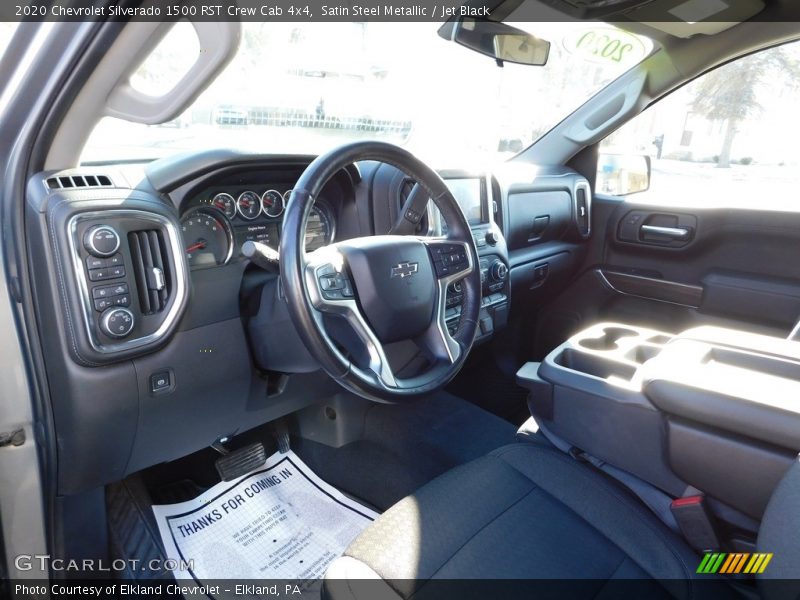 Satin Steel Metallic / Jet Black 2020 Chevrolet Silverado 1500 RST Crew Cab 4x4