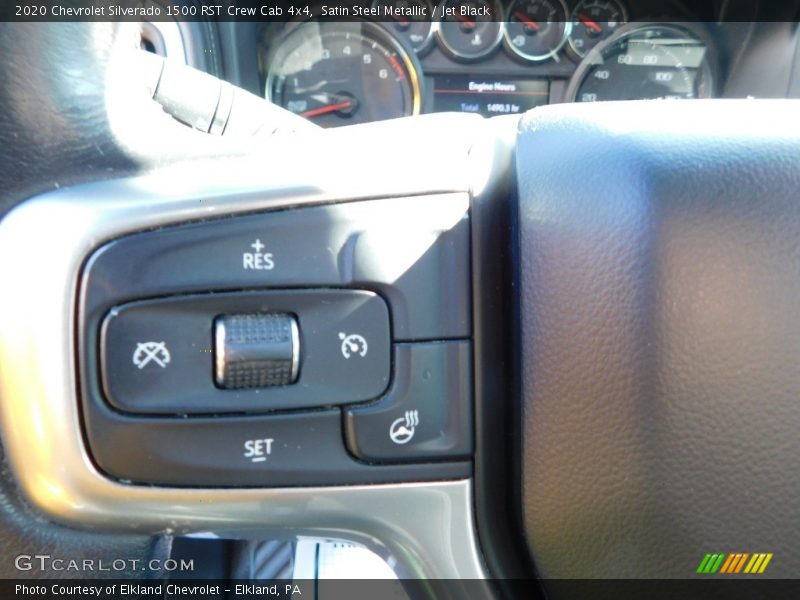 Satin Steel Metallic / Jet Black 2020 Chevrolet Silverado 1500 RST Crew Cab 4x4