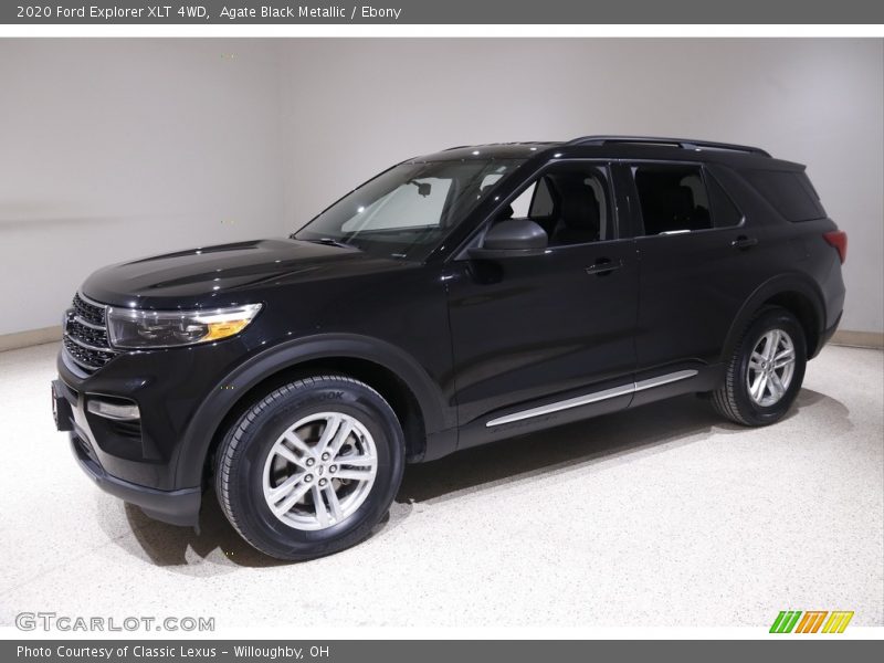 Agate Black Metallic / Ebony 2020 Ford Explorer XLT 4WD