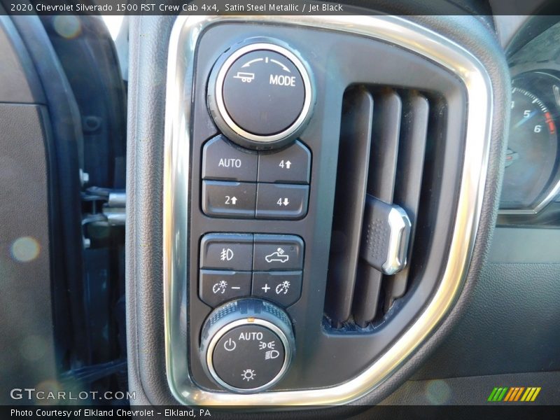 Satin Steel Metallic / Jet Black 2020 Chevrolet Silverado 1500 RST Crew Cab 4x4