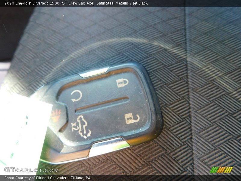 Satin Steel Metallic / Jet Black 2020 Chevrolet Silverado 1500 RST Crew Cab 4x4