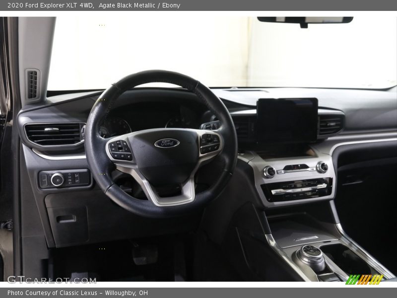 Agate Black Metallic / Ebony 2020 Ford Explorer XLT 4WD