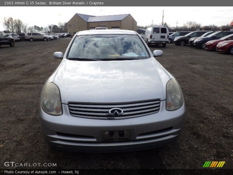 Brilliant Silver Metallic / Graphite 2003 Infiniti G 35 Sedan