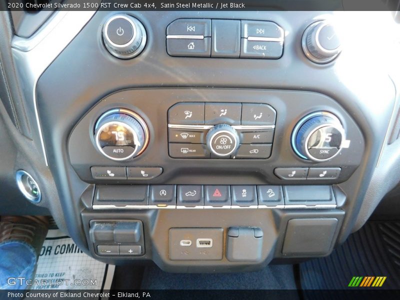 Satin Steel Metallic / Jet Black 2020 Chevrolet Silverado 1500 RST Crew Cab 4x4