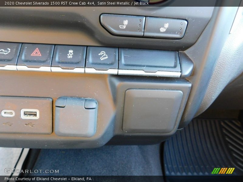 Satin Steel Metallic / Jet Black 2020 Chevrolet Silverado 1500 RST Crew Cab 4x4