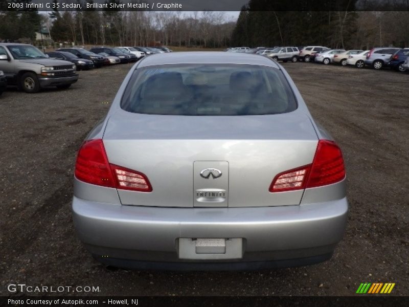 Brilliant Silver Metallic / Graphite 2003 Infiniti G 35 Sedan
