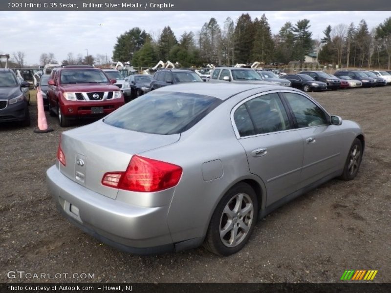Brilliant Silver Metallic / Graphite 2003 Infiniti G 35 Sedan