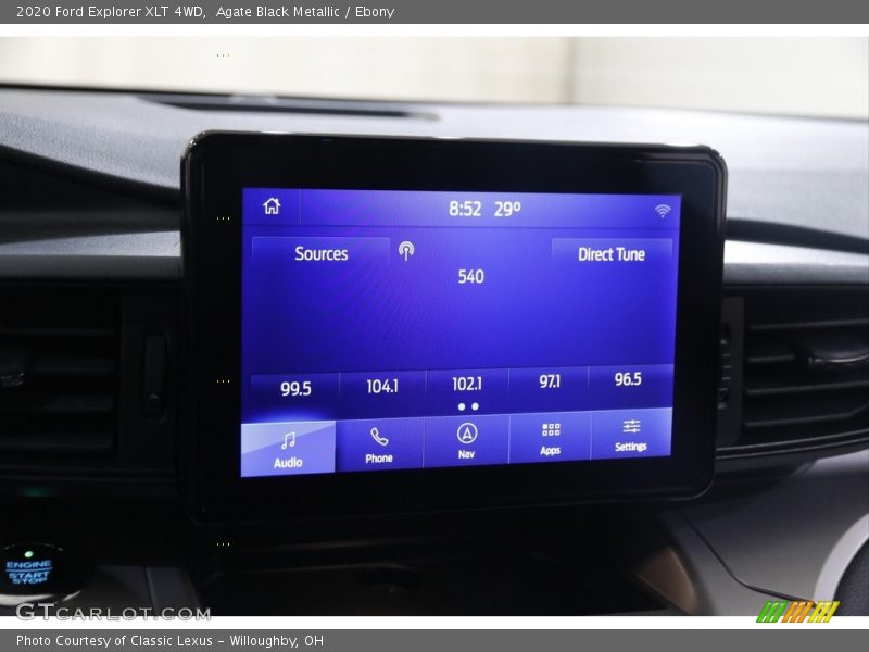 Agate Black Metallic / Ebony 2020 Ford Explorer XLT 4WD