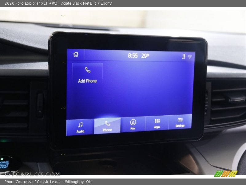 Agate Black Metallic / Ebony 2020 Ford Explorer XLT 4WD
