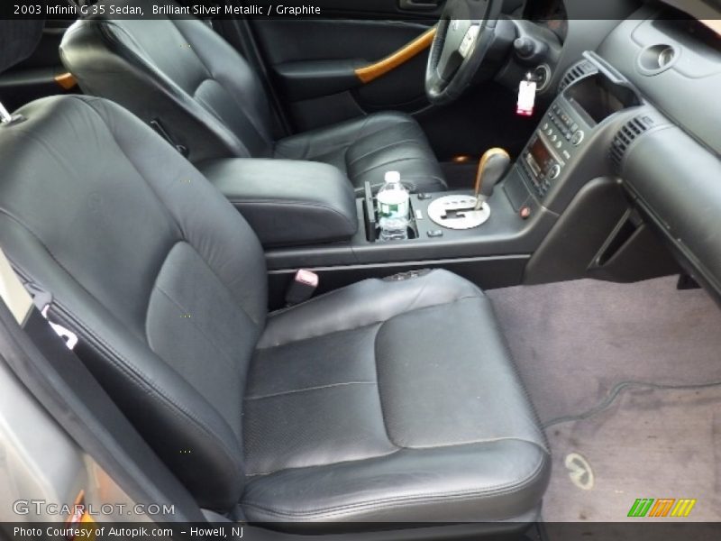 Brilliant Silver Metallic / Graphite 2003 Infiniti G 35 Sedan