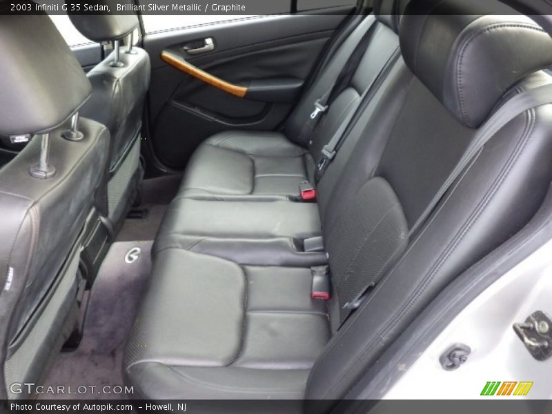 Brilliant Silver Metallic / Graphite 2003 Infiniti G 35 Sedan