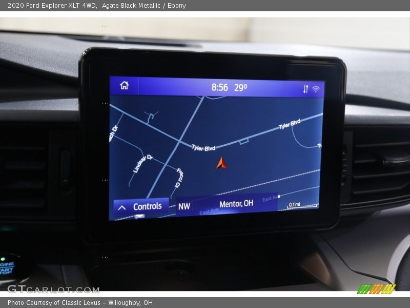 Agate Black Metallic / Ebony 2020 Ford Explorer XLT 4WD