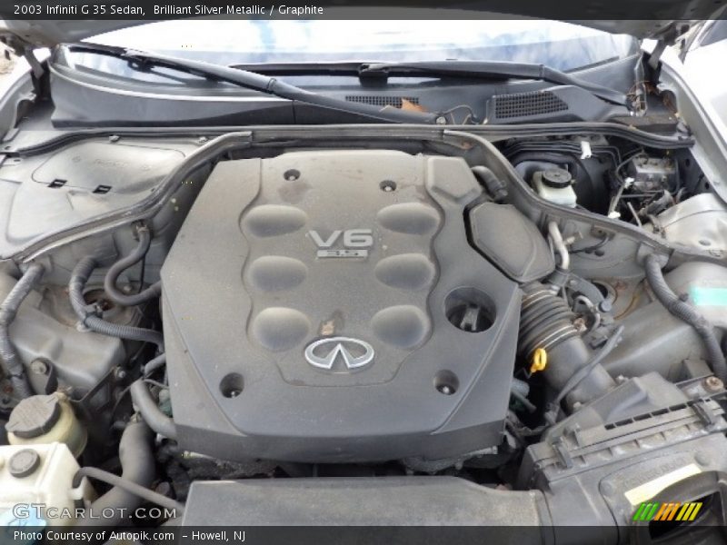Brilliant Silver Metallic / Graphite 2003 Infiniti G 35 Sedan