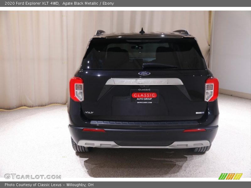 Agate Black Metallic / Ebony 2020 Ford Explorer XLT 4WD