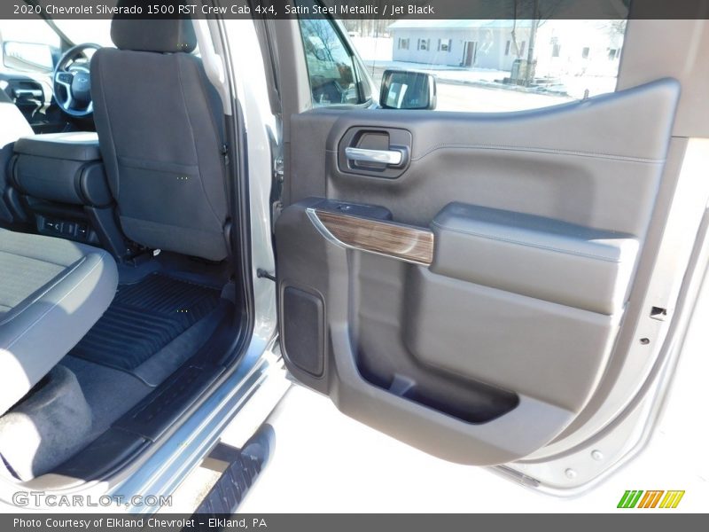 Satin Steel Metallic / Jet Black 2020 Chevrolet Silverado 1500 RST Crew Cab 4x4