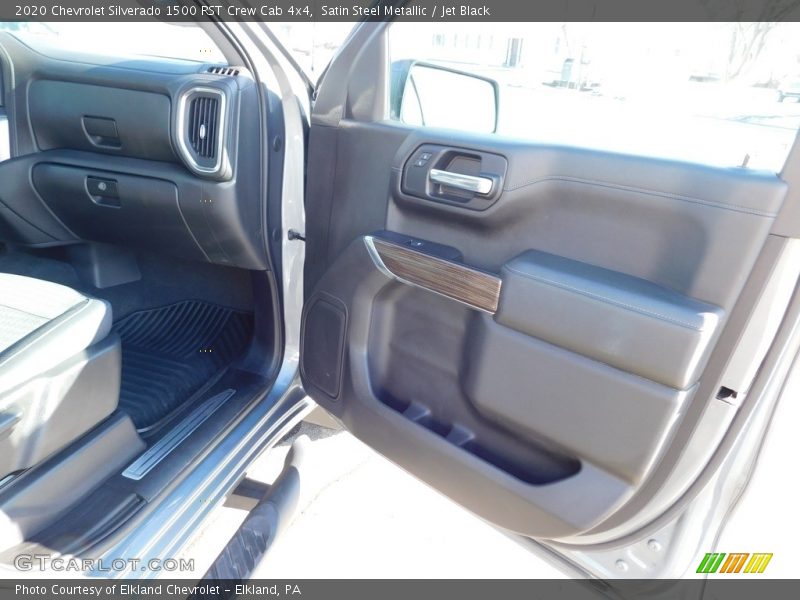 Satin Steel Metallic / Jet Black 2020 Chevrolet Silverado 1500 RST Crew Cab 4x4