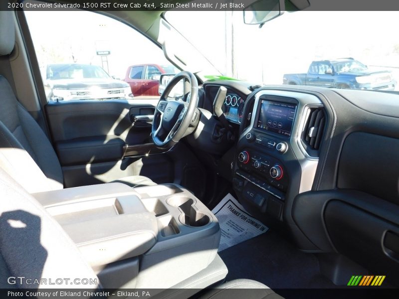 Satin Steel Metallic / Jet Black 2020 Chevrolet Silverado 1500 RST Crew Cab 4x4