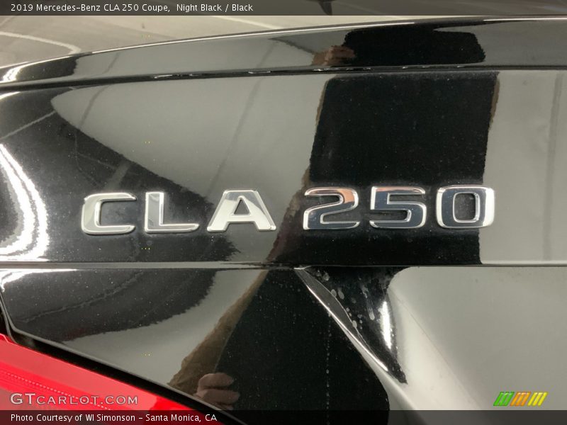 Night Black / Black 2019 Mercedes-Benz CLA 250 Coupe