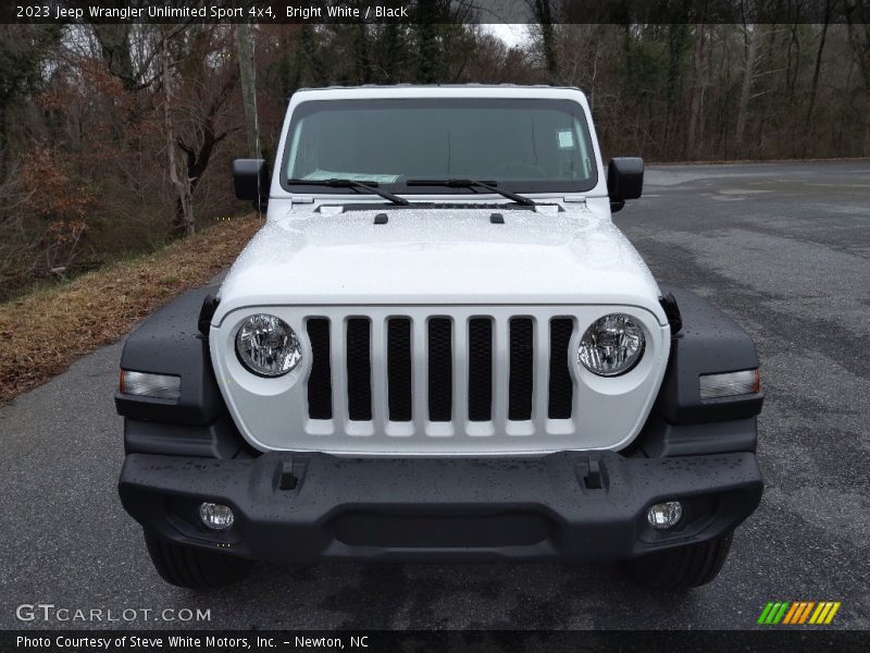 Bright White / Black 2023 Jeep Wrangler Unlimited Sport 4x4