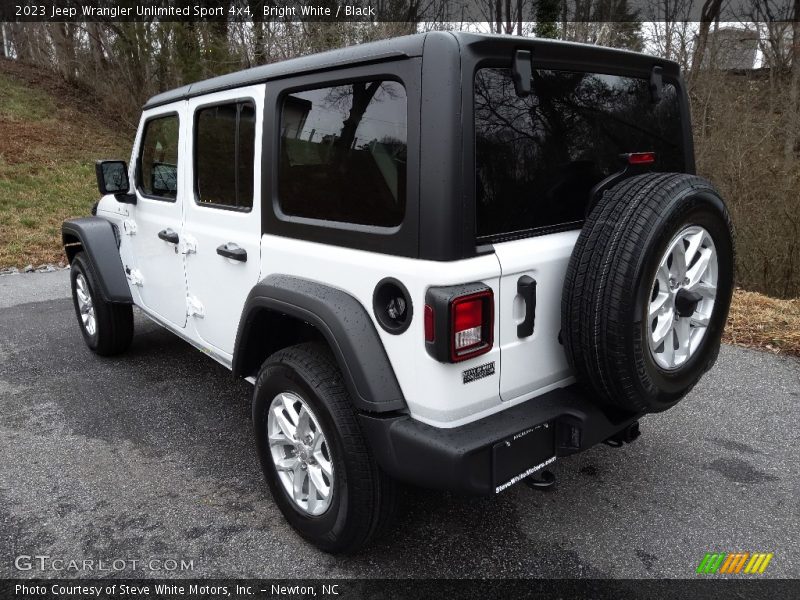 Bright White / Black 2023 Jeep Wrangler Unlimited Sport 4x4