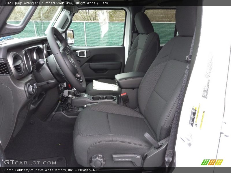 Front Seat of 2023 Wrangler Unlimited Sport 4x4