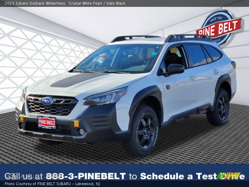 Crystal White Pearl / Slate Black 2023 Subaru Outback Wilderness