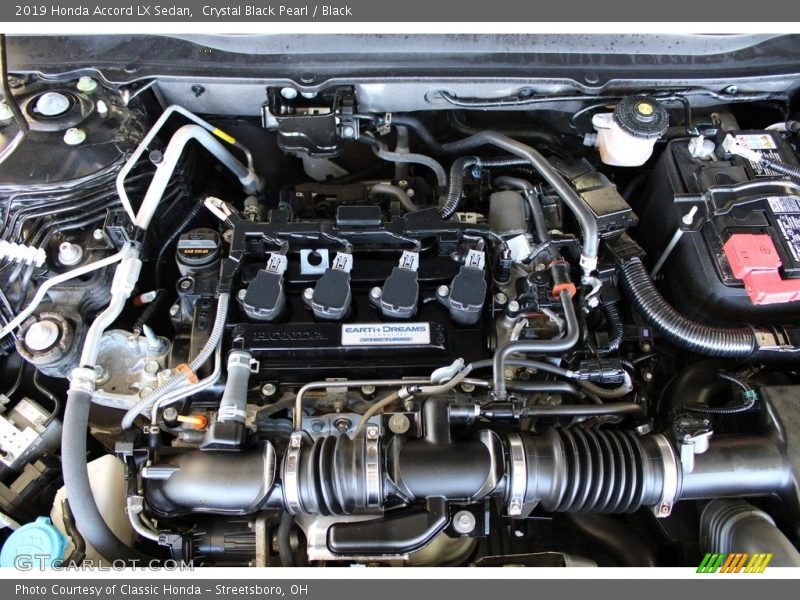 Crystal Black Pearl / Black 2019 Honda Accord LX Sedan