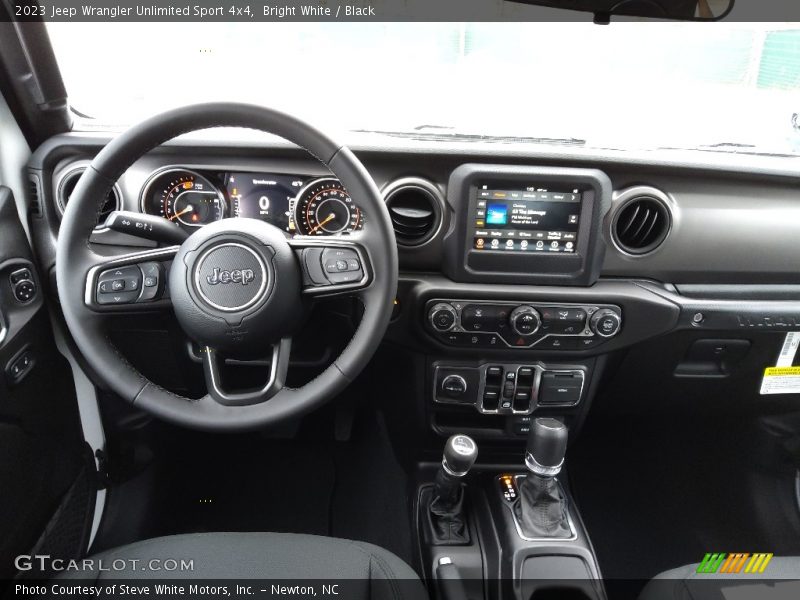 Dashboard of 2023 Wrangler Unlimited Sport 4x4