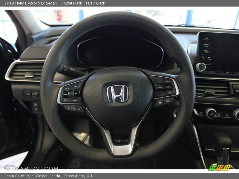 Crystal Black Pearl / Black 2019 Honda Accord LX Sedan