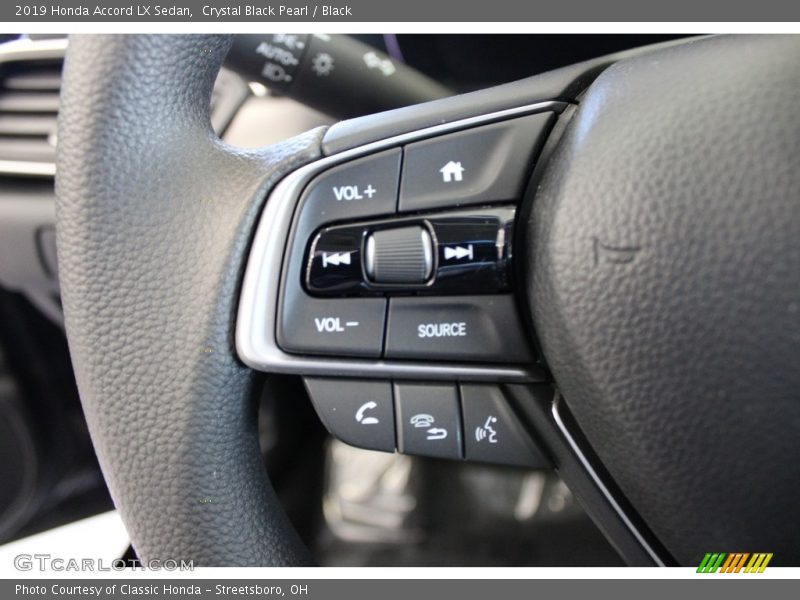 Crystal Black Pearl / Black 2019 Honda Accord LX Sedan