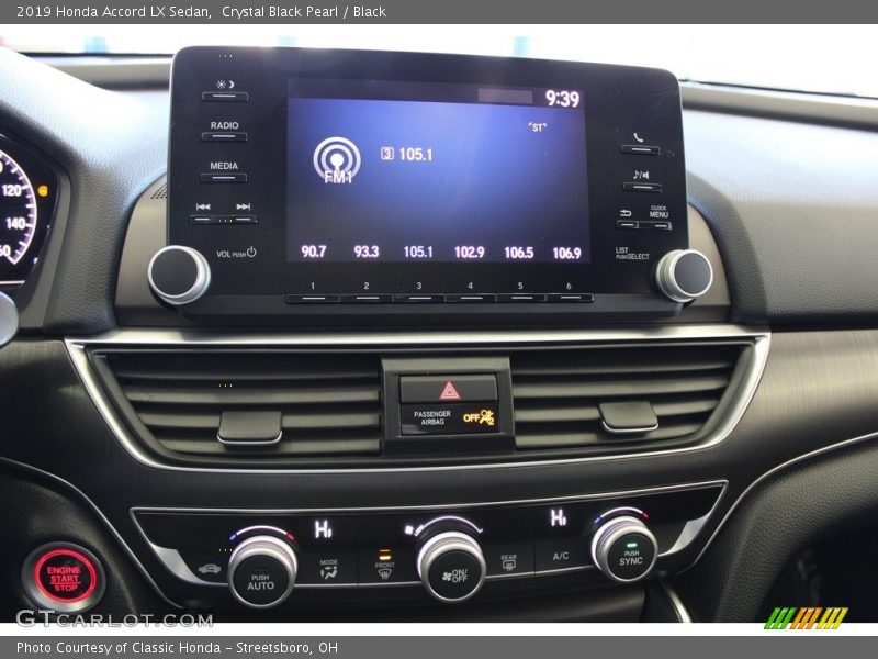 Crystal Black Pearl / Black 2019 Honda Accord LX Sedan