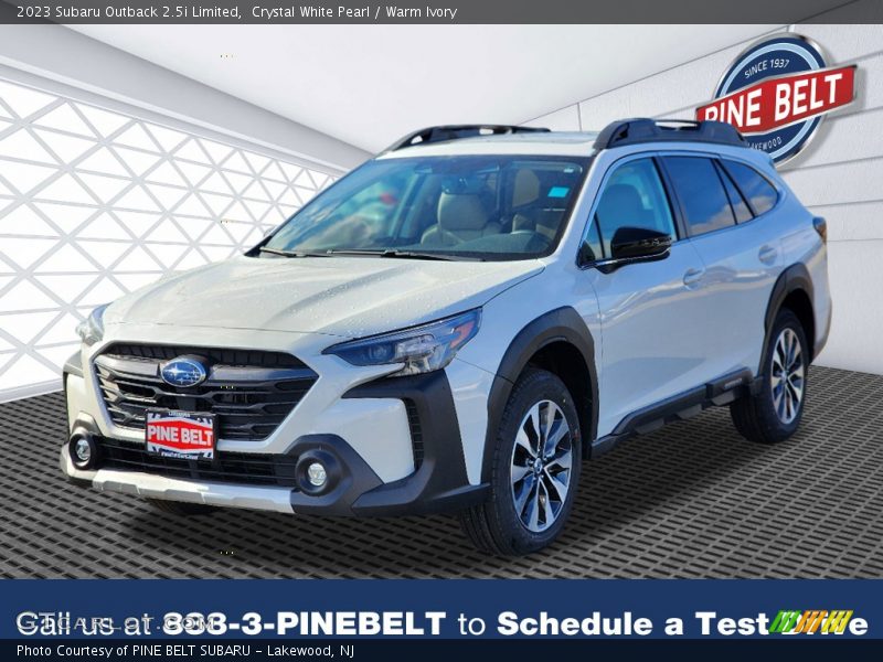 Crystal White Pearl / Warm Ivory 2023 Subaru Outback 2.5i Limited