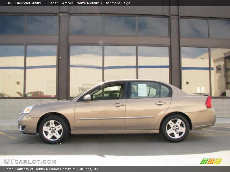 Amber Bronze Metallic / Cashmere Beige 2007 Chevrolet Malibu LT Sedan