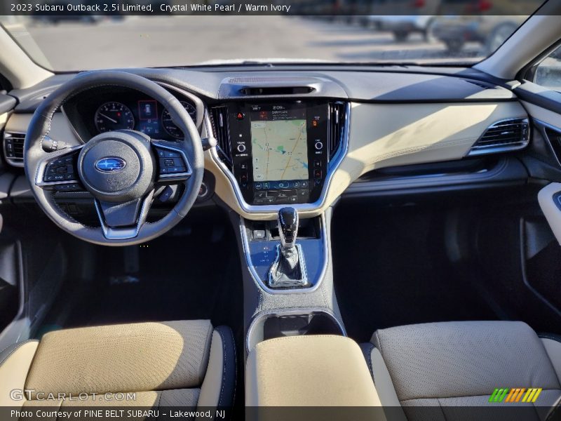 Crystal White Pearl / Warm Ivory 2023 Subaru Outback 2.5i Limited