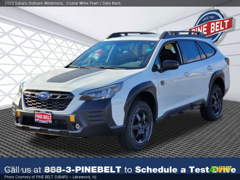 Crystal White Pearl / Slate Black 2023 Subaru Outback Wilderness