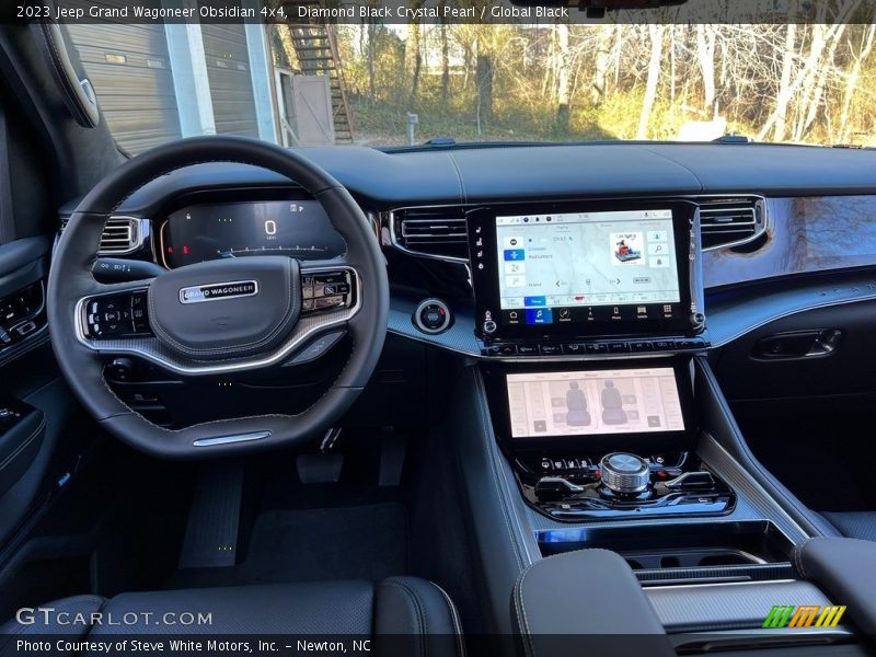 Dashboard of 2023 Grand Wagoneer Obsidian 4x4