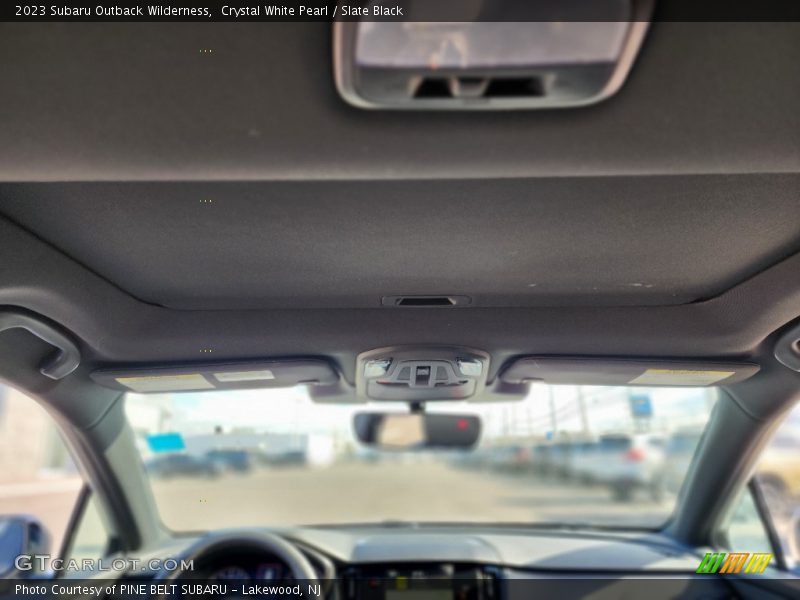 Crystal White Pearl / Slate Black 2023 Subaru Outback Wilderness