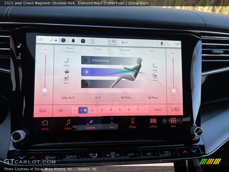 Controls of 2023 Grand Wagoneer Obsidian 4x4