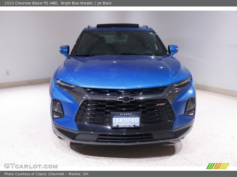 Bright Blue Metallic / Jet Black 2020 Chevrolet Blazer RS AWD