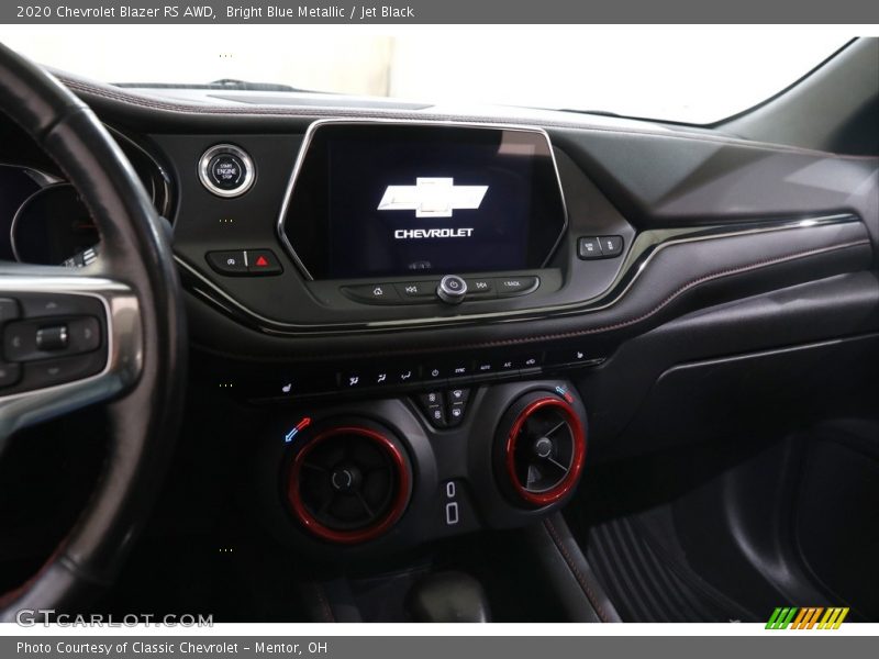 Bright Blue Metallic / Jet Black 2020 Chevrolet Blazer RS AWD